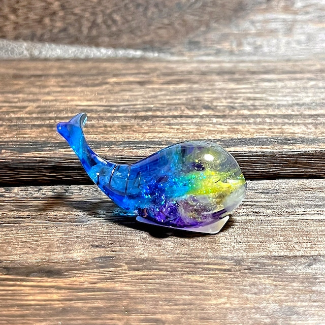 碧のクジラ オルゴナイト おちび シトリン＆アメジスト [196]