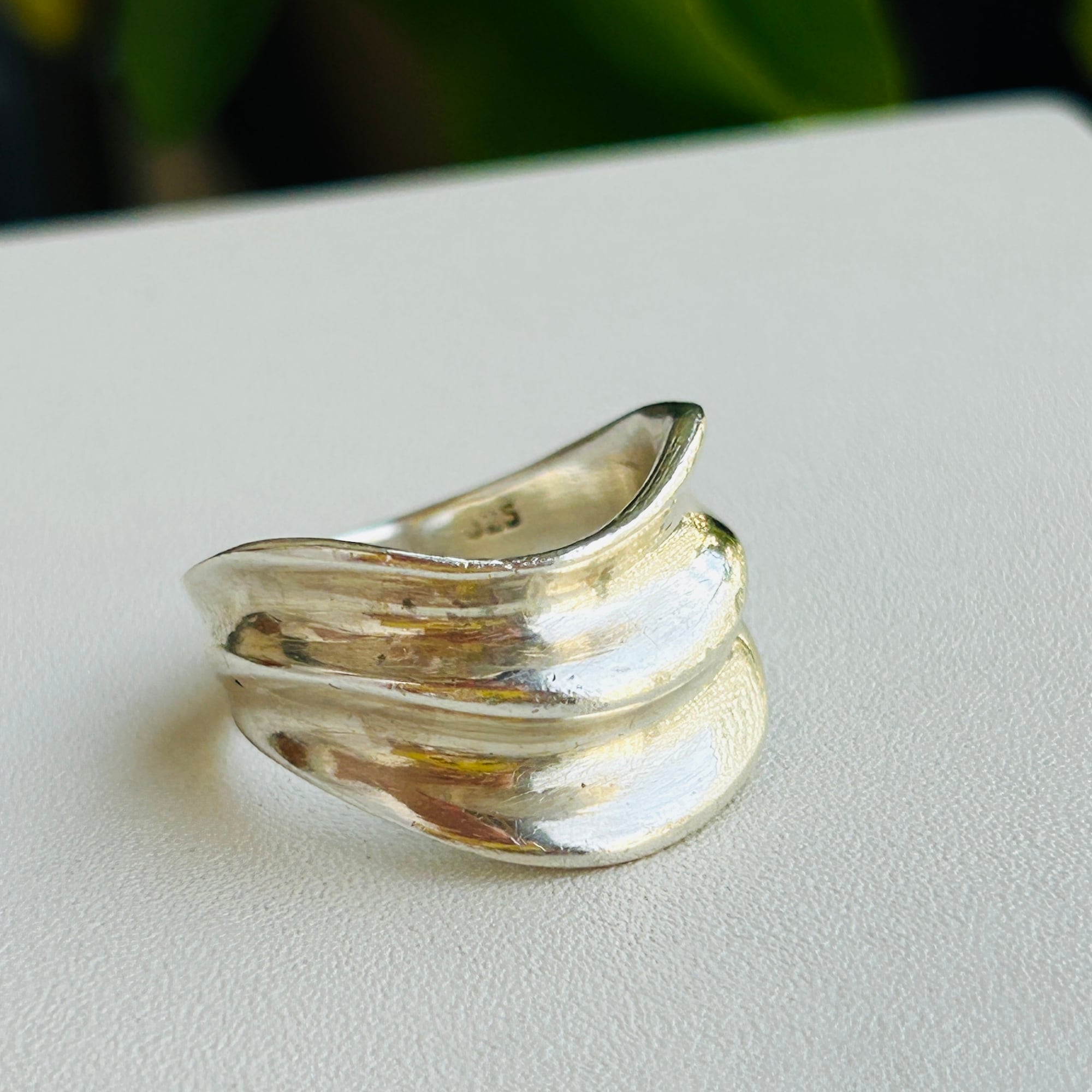 SILVER925 BIG WAVY DESIGN RING/シルバー/リング