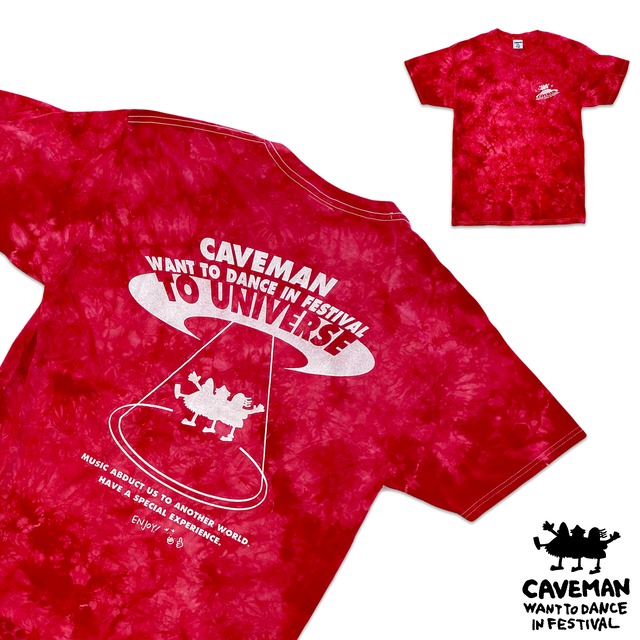 【CAVEMAN】「Phobos」  S/S T-shirt【caveman want to dance in festival】td10-caveman-Phobos