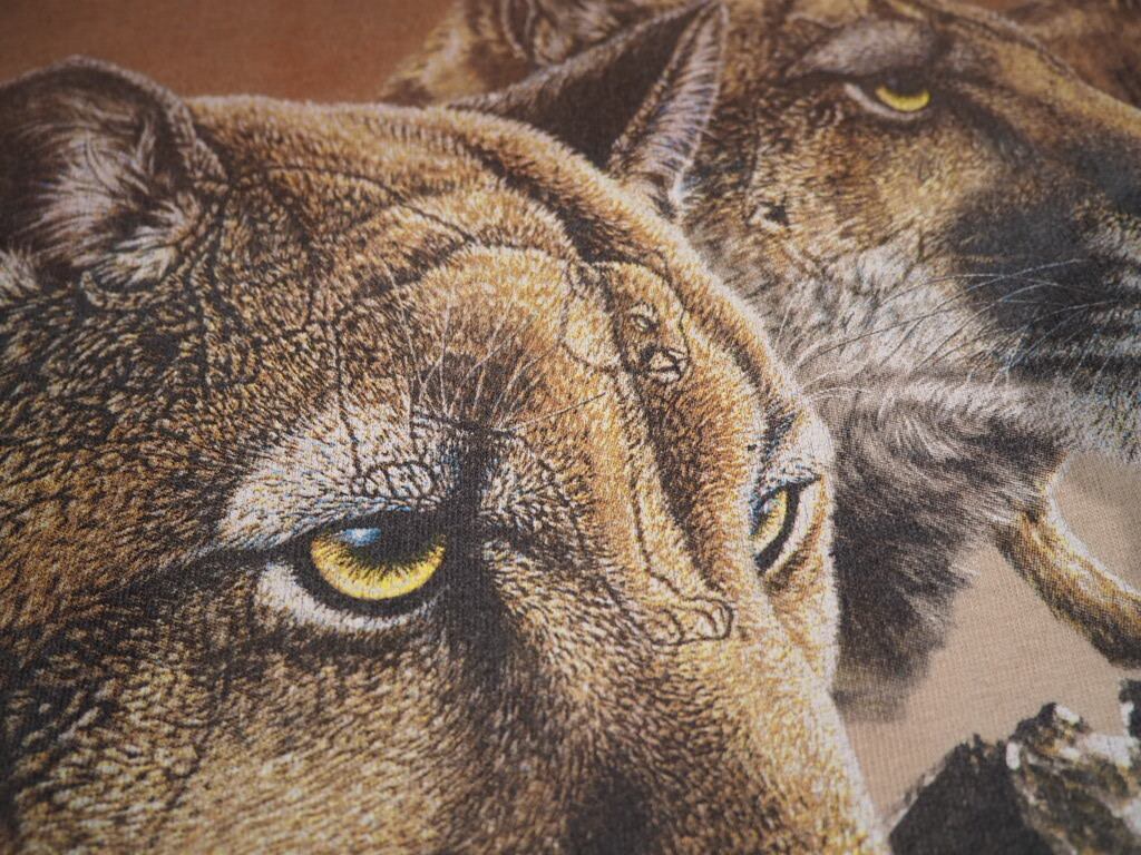 Find 10 Cougas piece trompe l'oeil dyeing loose Tee