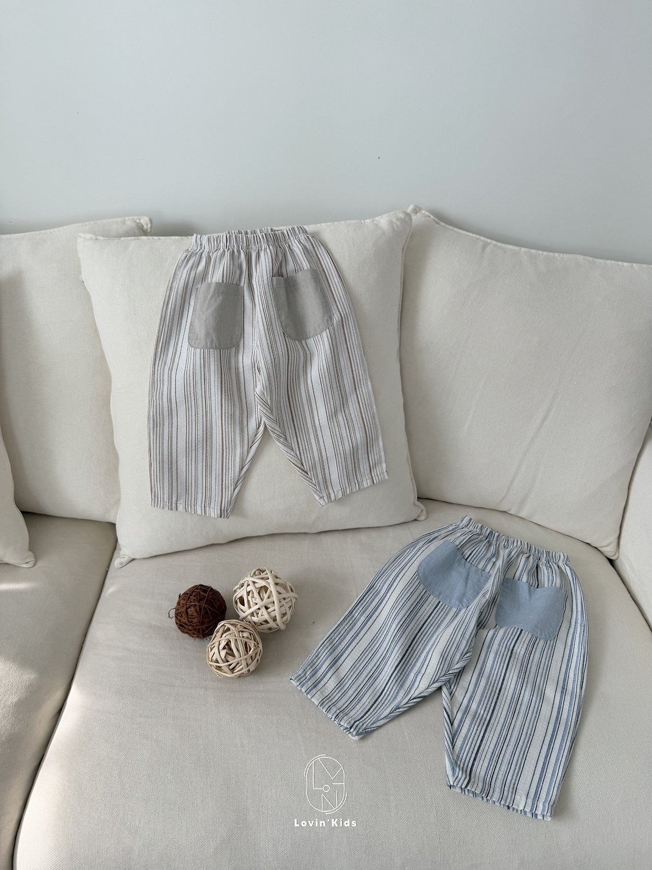 [Lovin' Kids] Monostripe Pants / [러빈] 모노스트라이프팬츠