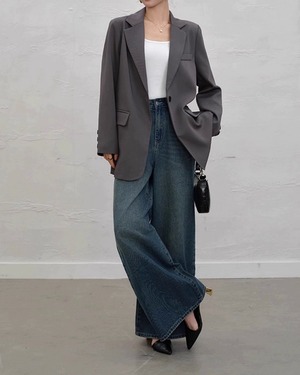 オーバーサイズモードジャケット A0584