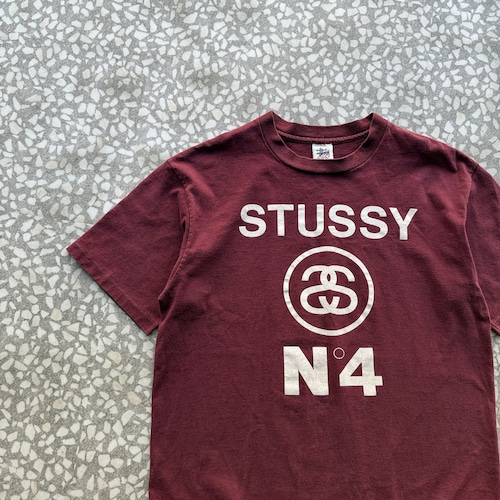 STUSSY / 90′s usa製 logo T-shirt sizeL 白タグ