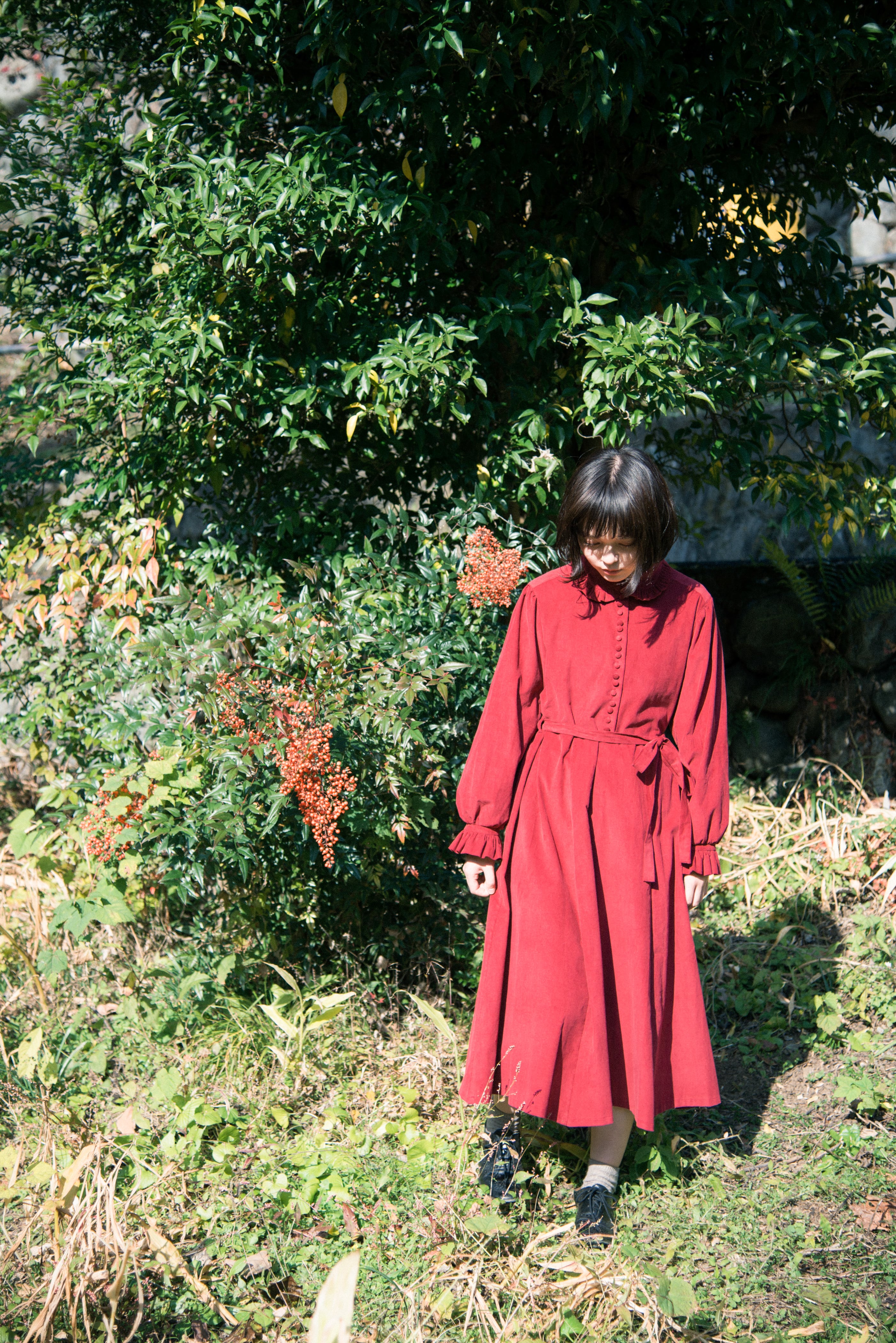 冬空模様のコーデュロイワンピース | Haus der Kuchen by hiroya tsunekawa