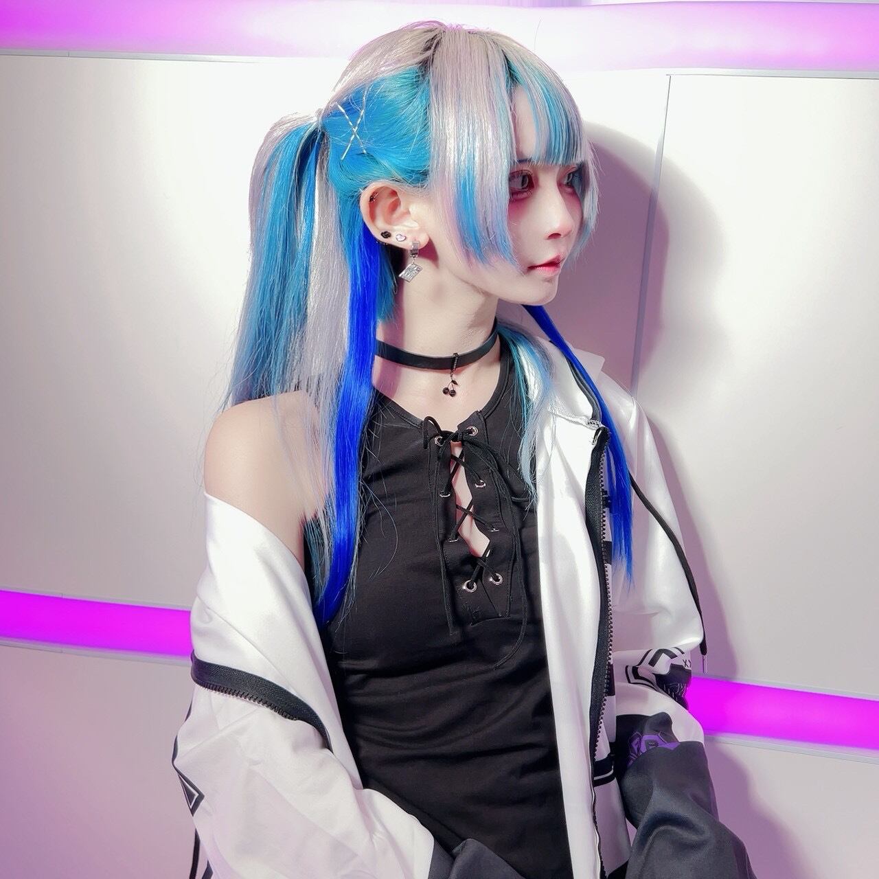 ブランドオープン記念商品》CYBER BICOLOR ZIP PARKA | cybercherry