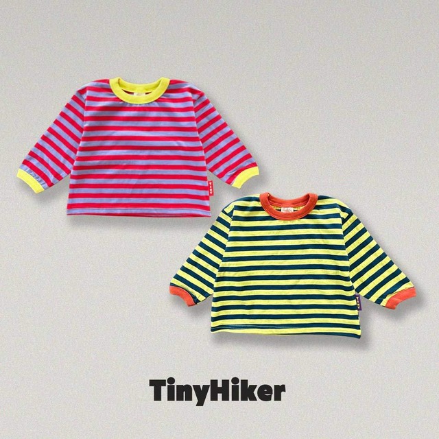 《取寄》フレックスストライプT:kids【TinyHiker】※送料無料