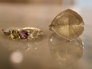 Sparkling tropical flowers ring #12
