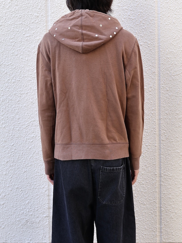 【Hannah Creak/26aw】Studded Hoodie gap body khaki