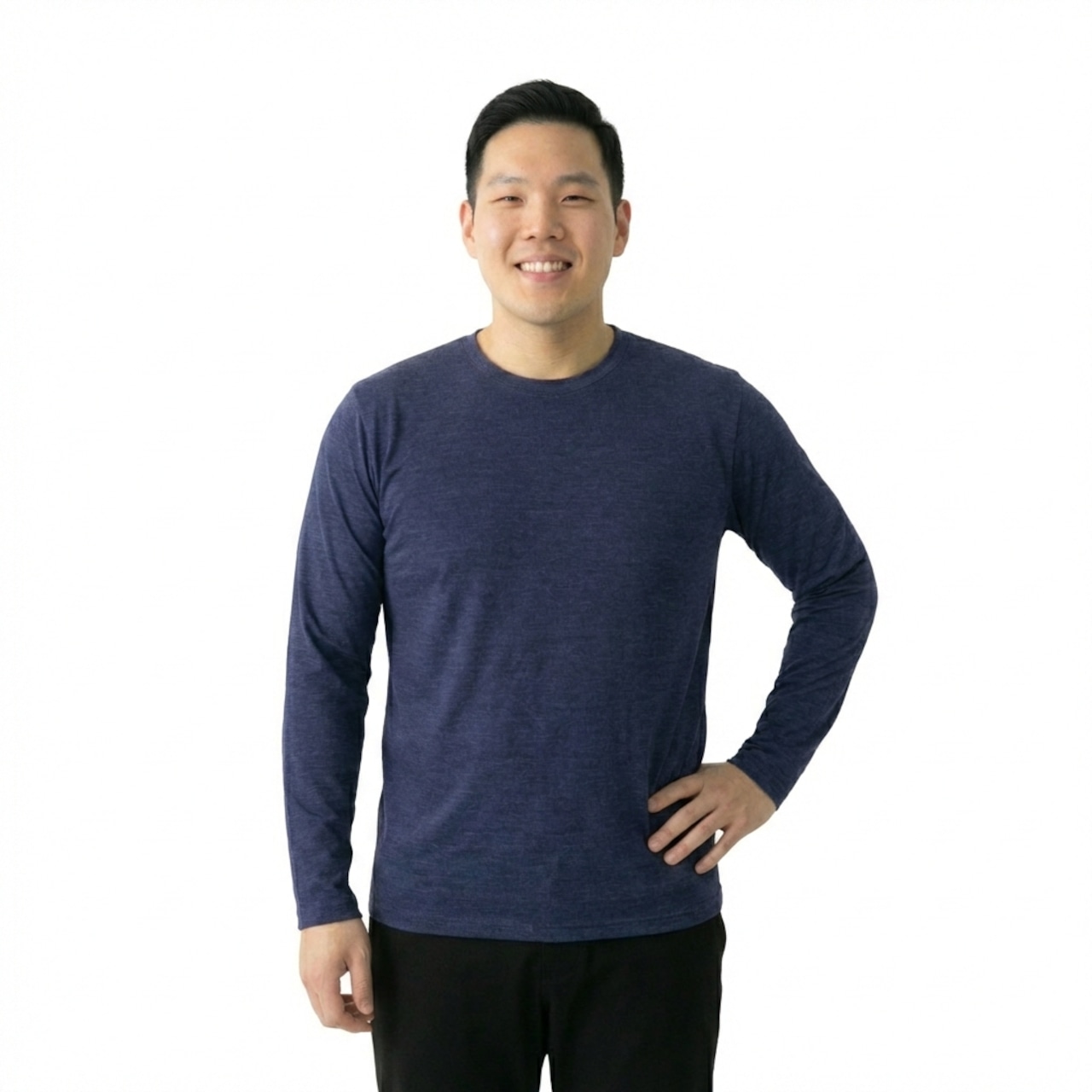 バックメッシュ・アクティブメリノ LS ティー