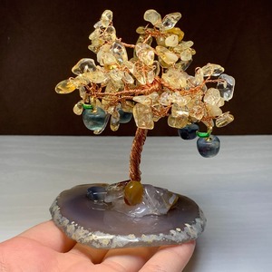 限定品・りんごがなる天然石ツリー・シトリン