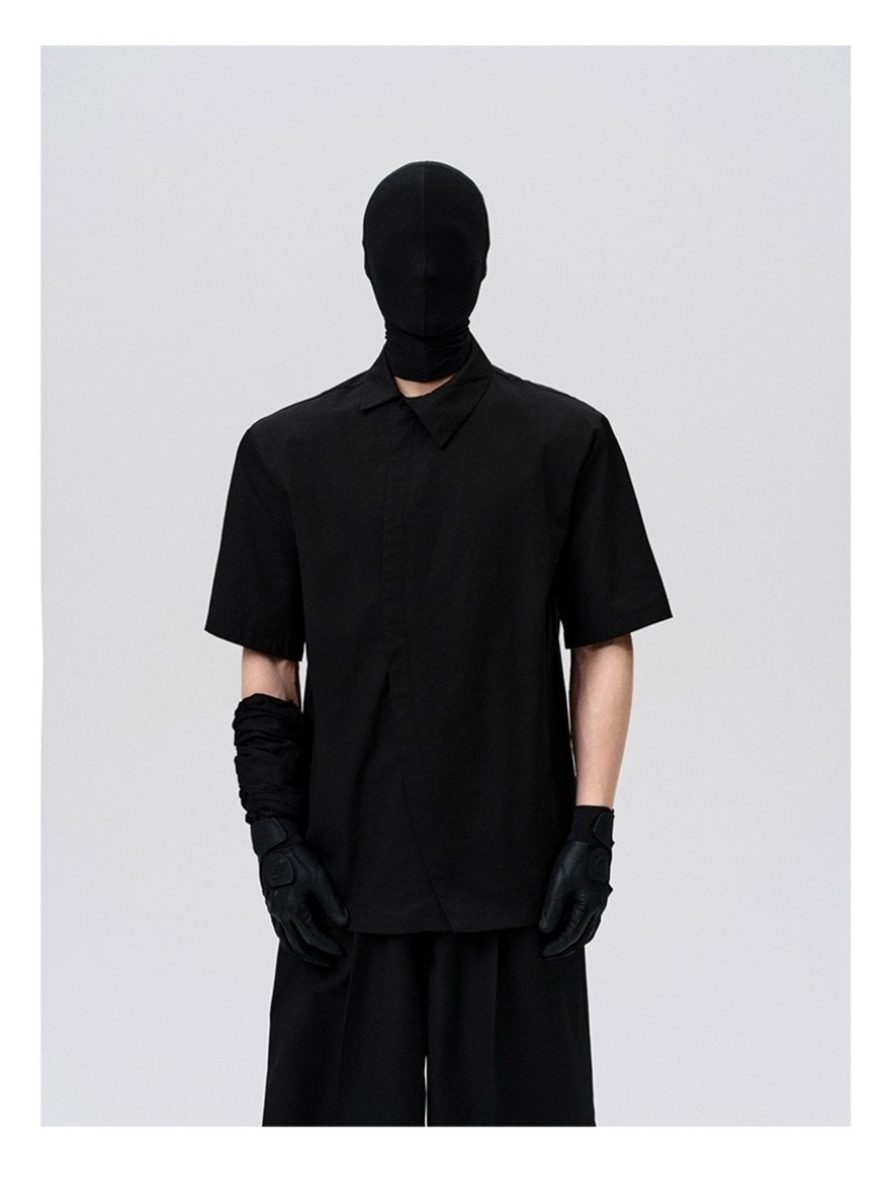 FRKM SCD 25SS 着脱式肩パッド 斜めネックシャツ半袖