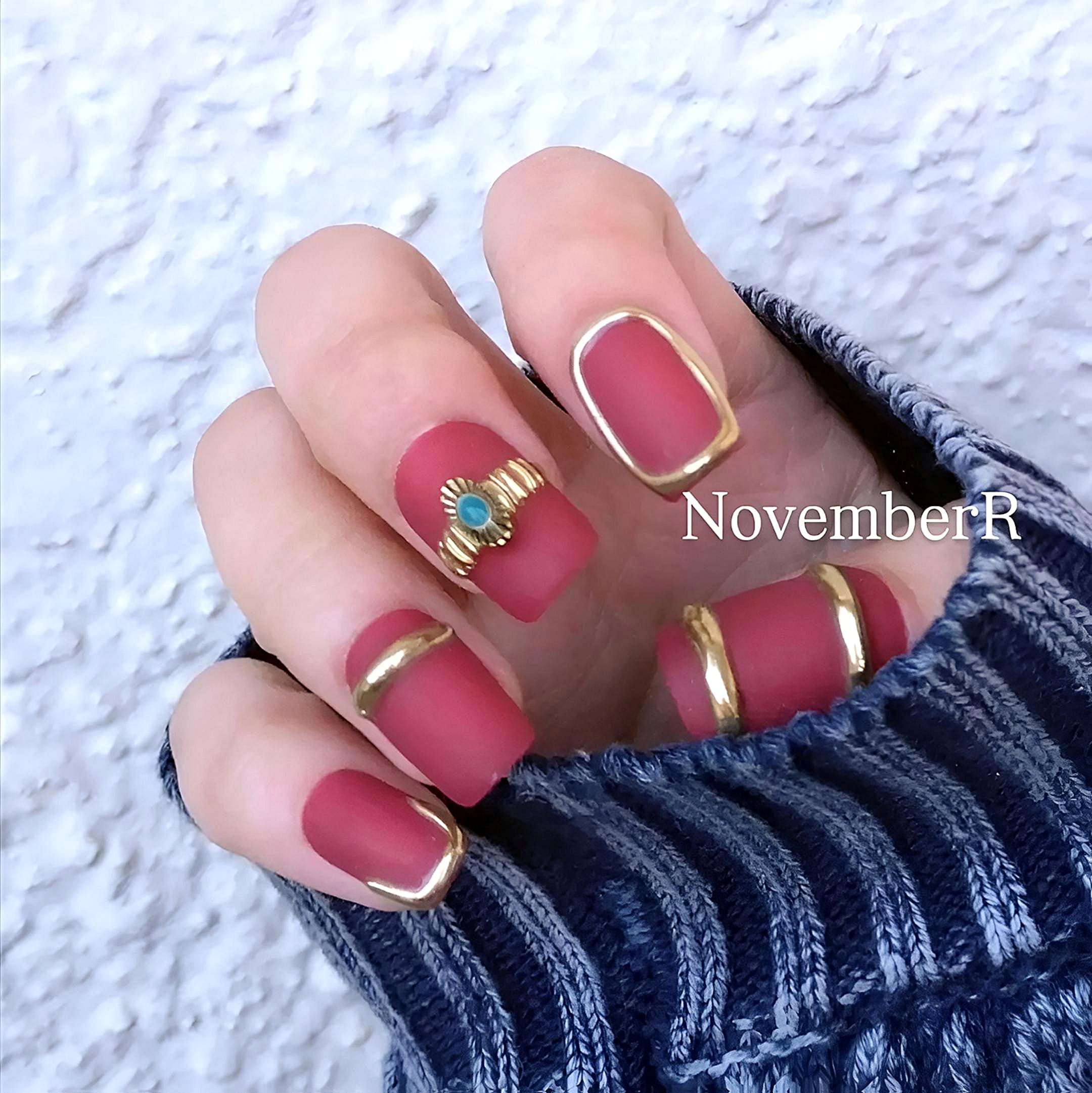 LA576☆ジュエリー秋ネイルチップ | NovemberR 〰️ネイルチップ販売〰️