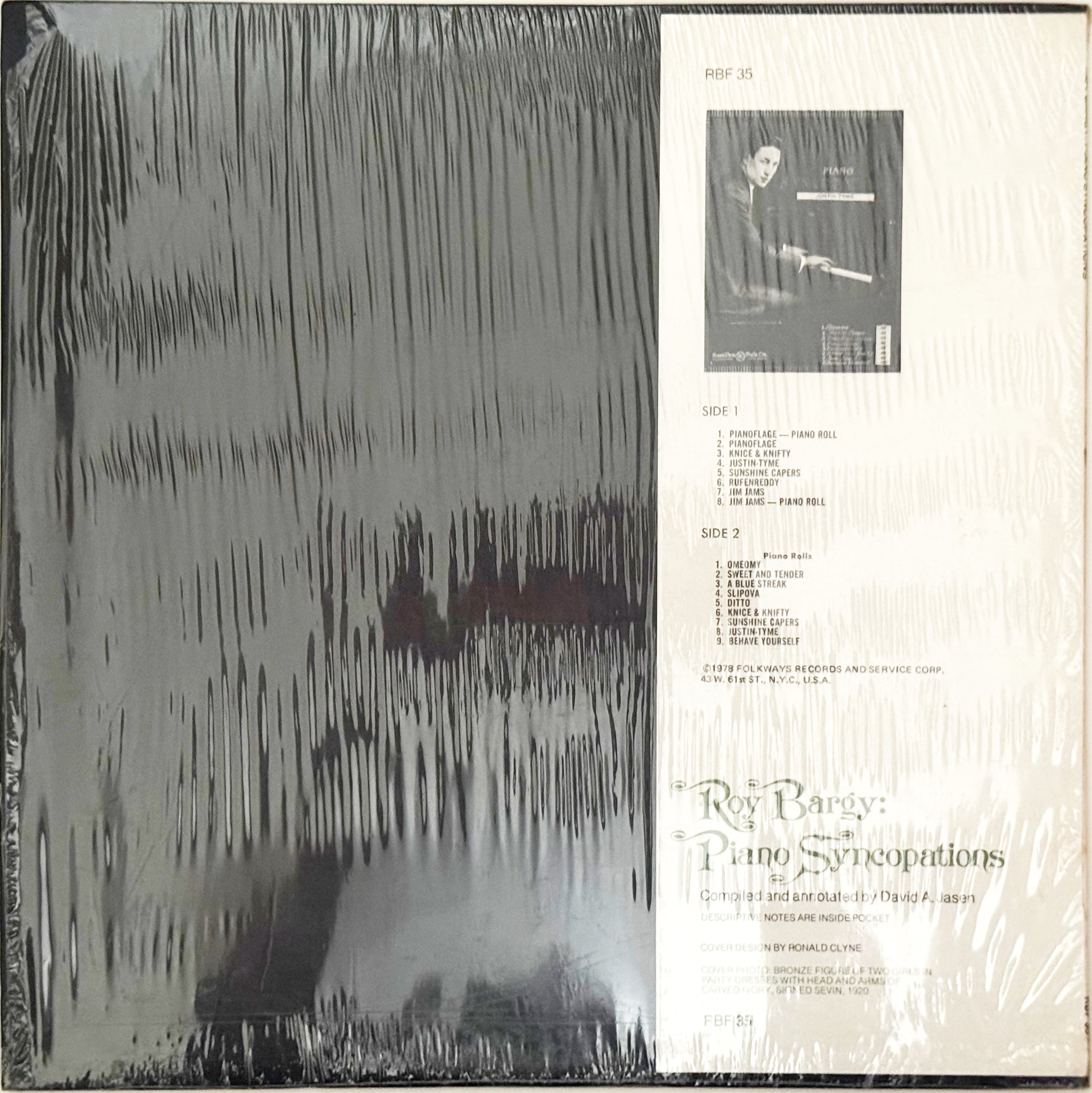 Roy Bargy: Piano Syncopations レコード Piano Syncopations / Roy Bargy | TURN ON