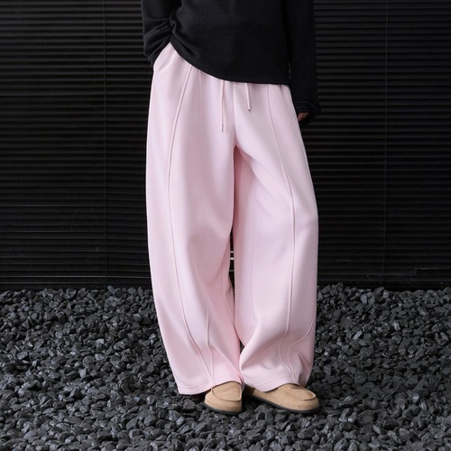 ウエストドロストバレルレッグパンツ ・23712