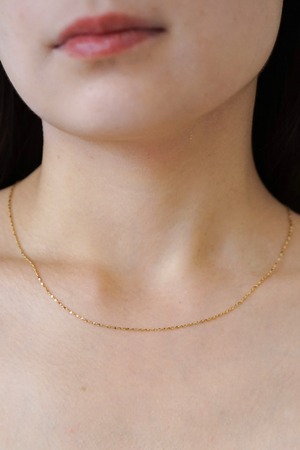 【3色展開】1mm lap chain necklace