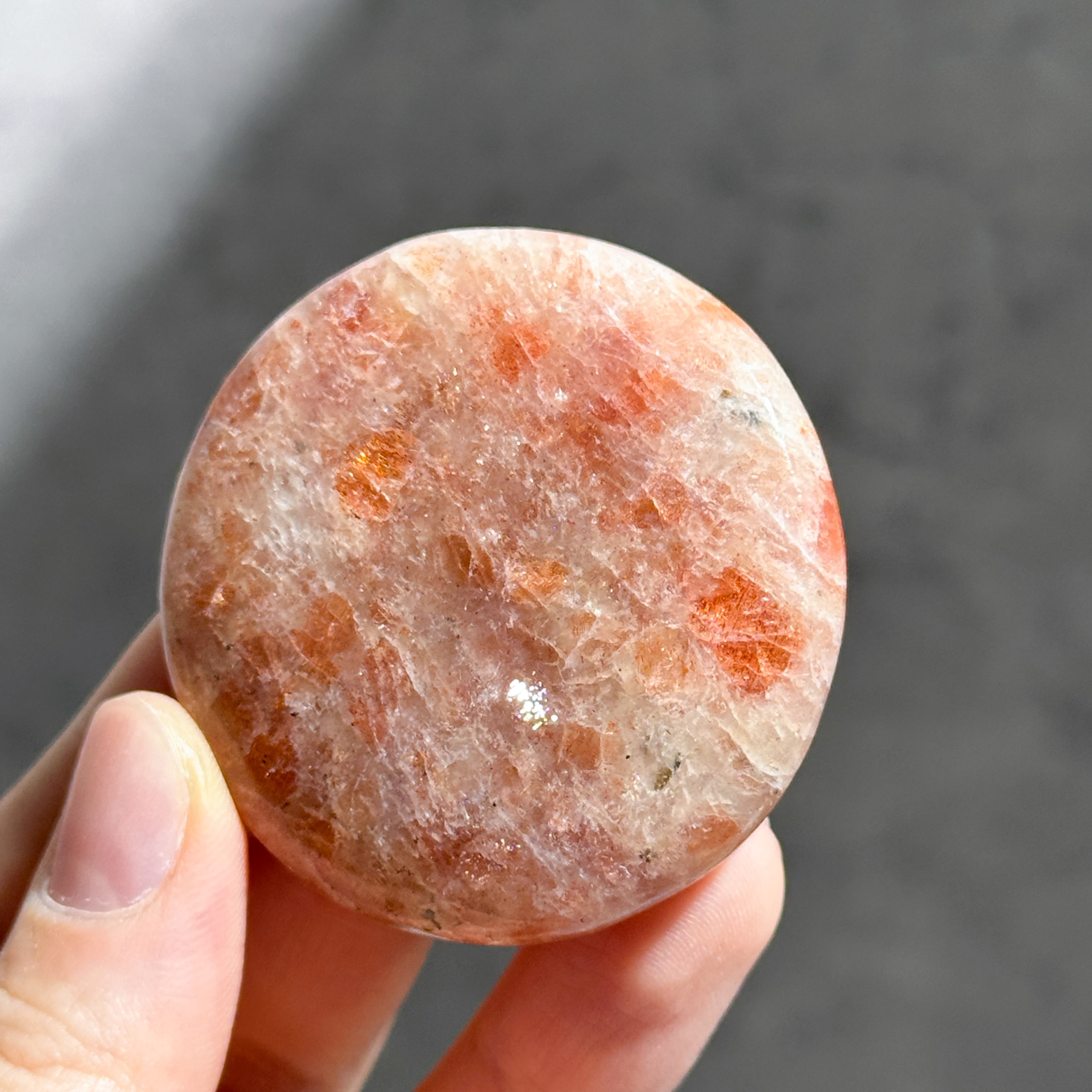 サンストーン パーム 38◇Sun Stone◇ 天然石・鉱物・パワーストーン