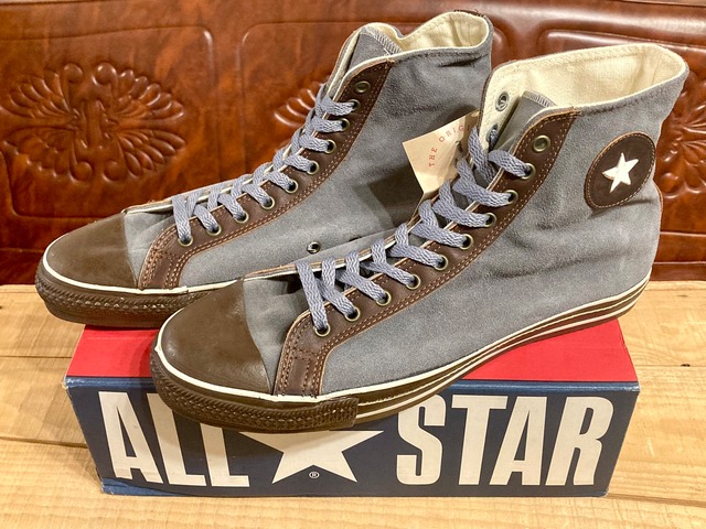 converse（コンバース） ALL STAR HI（オールスター）1917 NON-PERF SUEDE ブルー/グレー 30cm ハイカット 90s USA  232