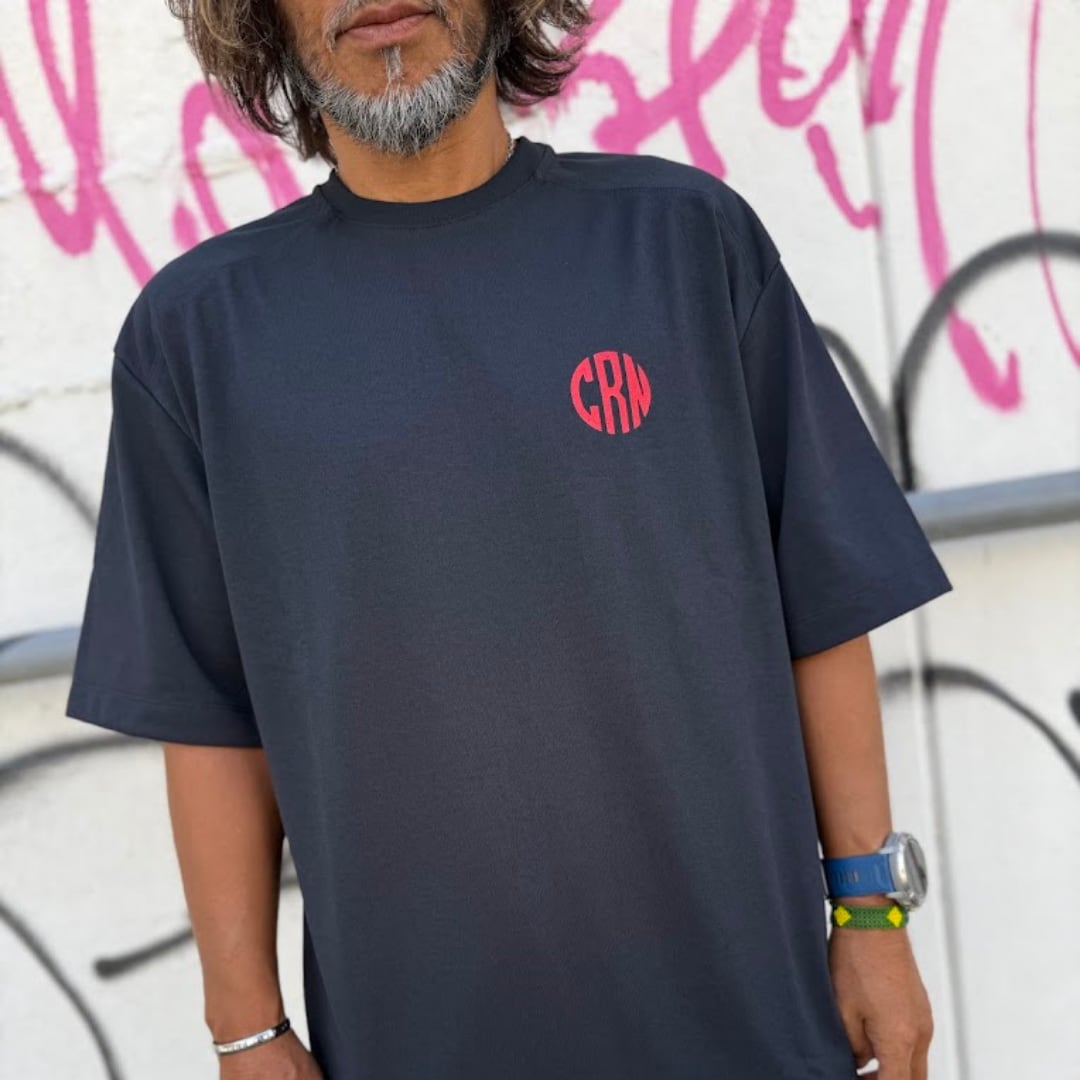charbon / BACK LOGO DRY BIG T-SHIRTS BLACK RED（Black × Red） | 道