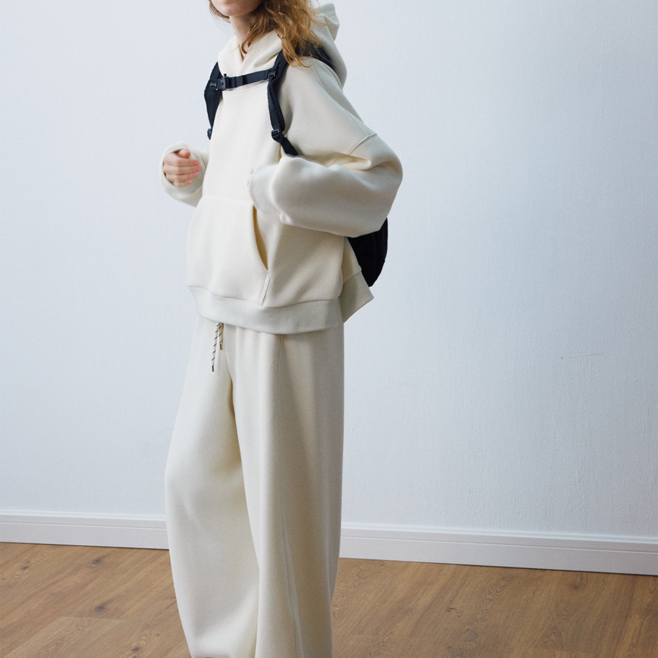 Hooded Drop Shoulder Oversized Sweat T3985