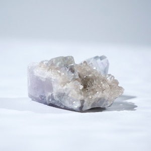 シャンファーリン産 フローライト スモーキークォーツ 共生 / 原石 標本【E_1】