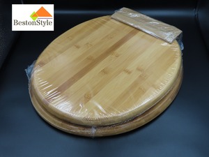 木製便座　　天然竹材使用　 　サイズ４２０ｍｍ　取付穴サイズ１４０ｍｍ　限定品