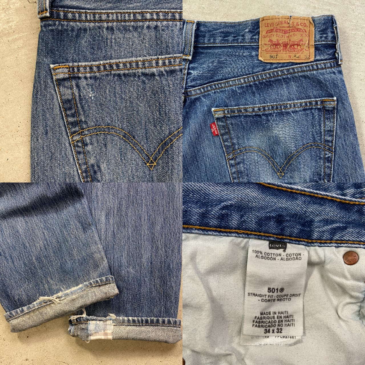 Levi's リーバイス 501 デニムパンツ ストレート メンズW34 古着