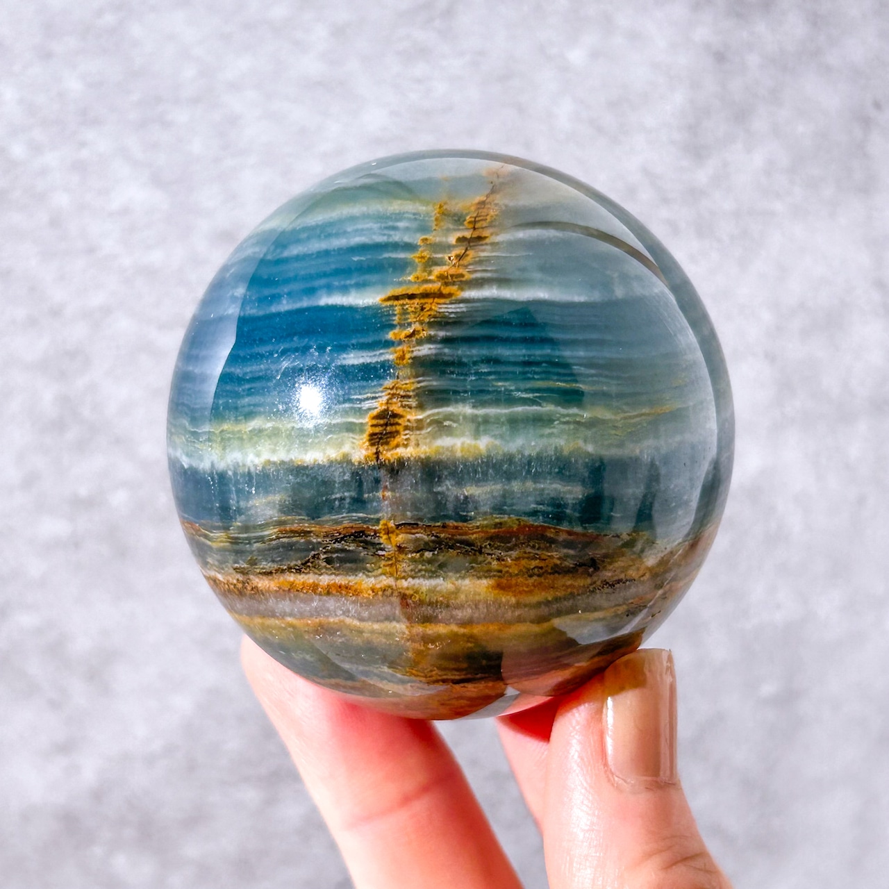 ブルーオニキス スフィア * onyx * 天然石