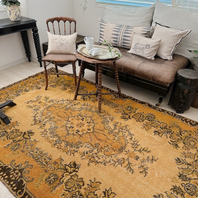 トルコ ヴィンテージラグ TR016 | イスパルタ(オーバーダイ) | 165cm × 276cm