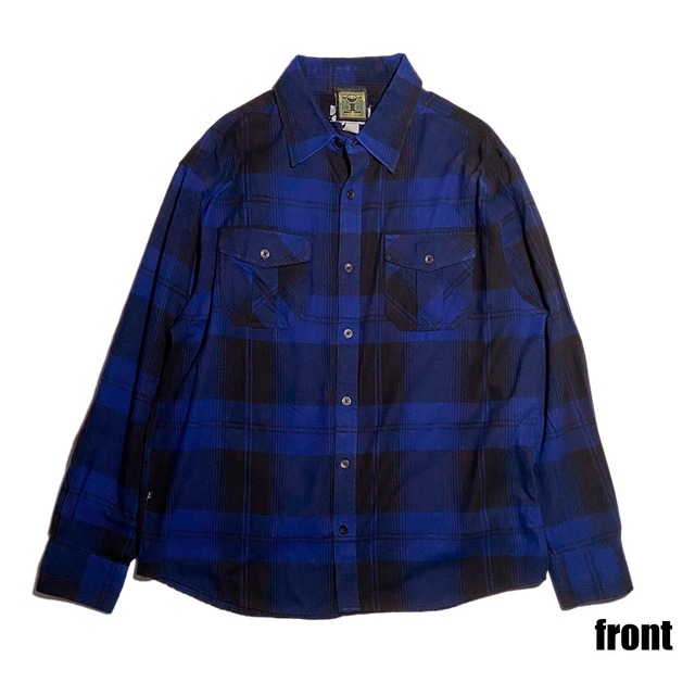 神眼芸術『gift』ネルシャツ size XL