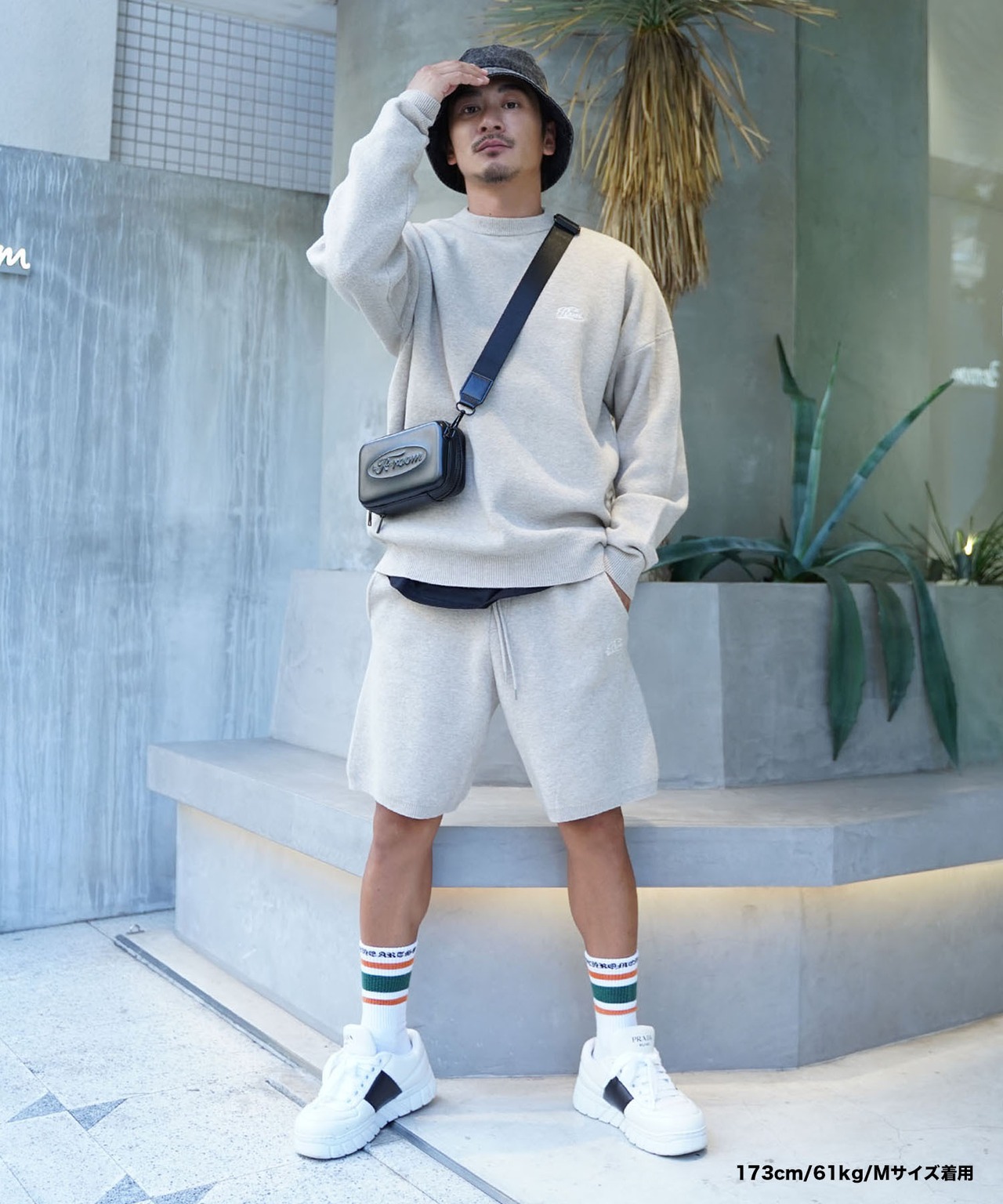 【#Re:room】SOFT SMOOTH WOOL KNIT SHORTS［REK126］