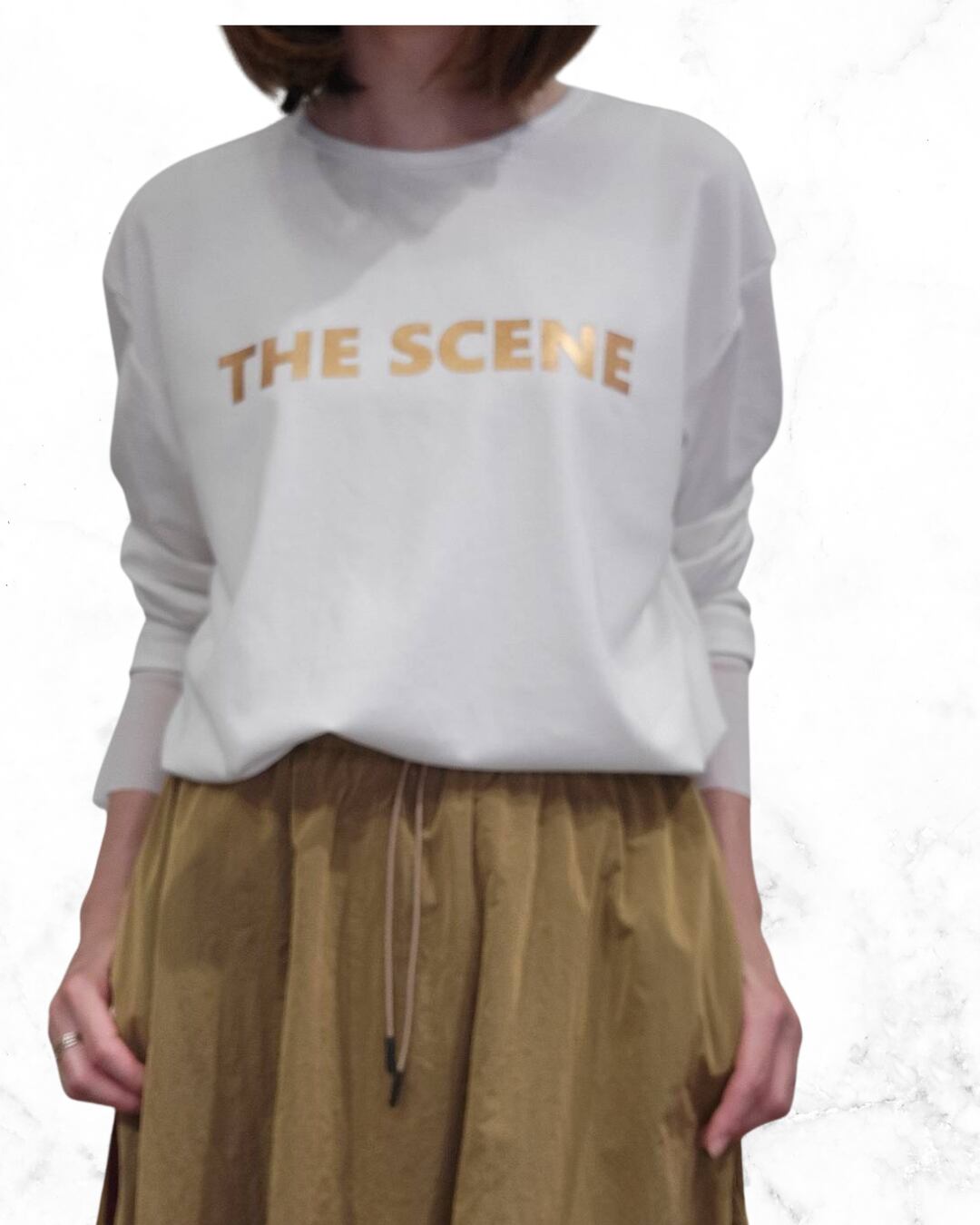 【8/11インスタライブ】チュールスリーブロゴL/S T 504362 CYAN TOKYO シアントーキョー 2025年4月展示会