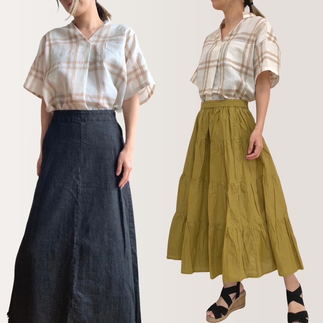 ML-013-00FD型紙-スキッパーシャツ-布帛用-（ダウンロード版） | 生地