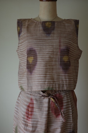 SOMO Sleeveless Tops & Tuck Pants Set-up
