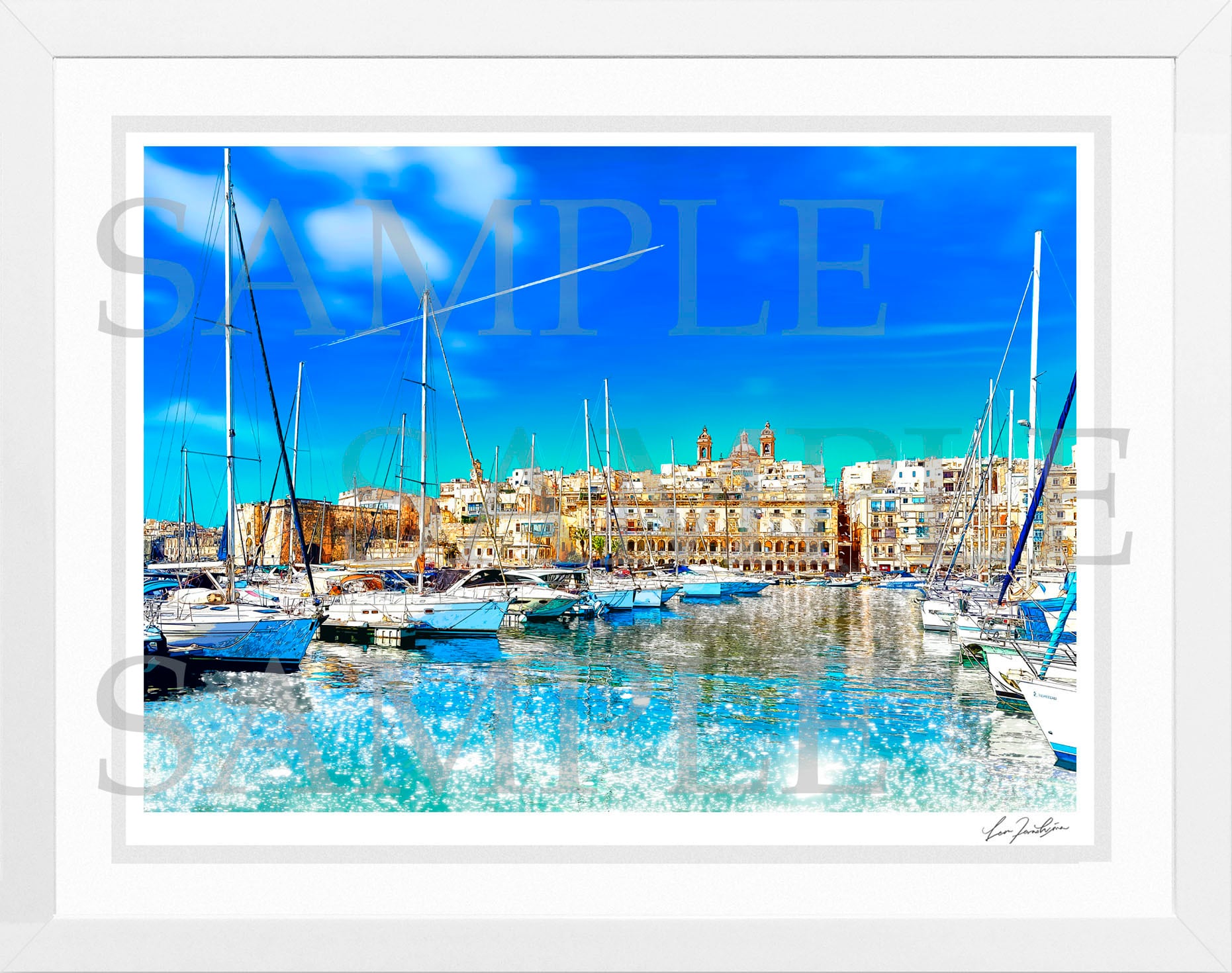 MALTA MORNING MARINA LEON TERASHIMA版画作品77作限定（オンライン