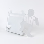 Arti e Mestieri フォトフレーム（フットボール）ホワイト  258-04