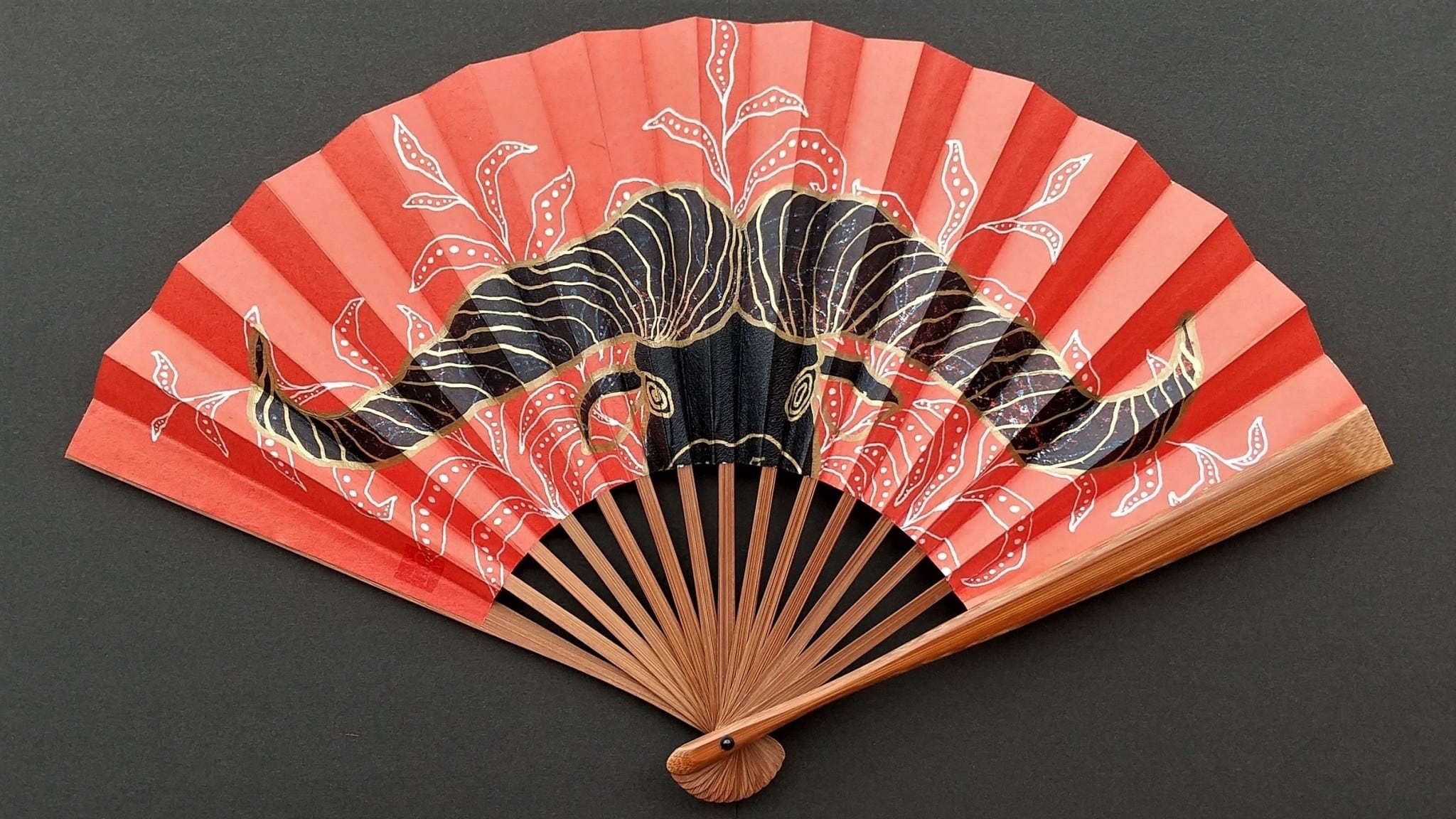 めんだこさま 専用 高座扇「メンダコ」(L.BLUE) | TAKUMI AZECHI WORKS