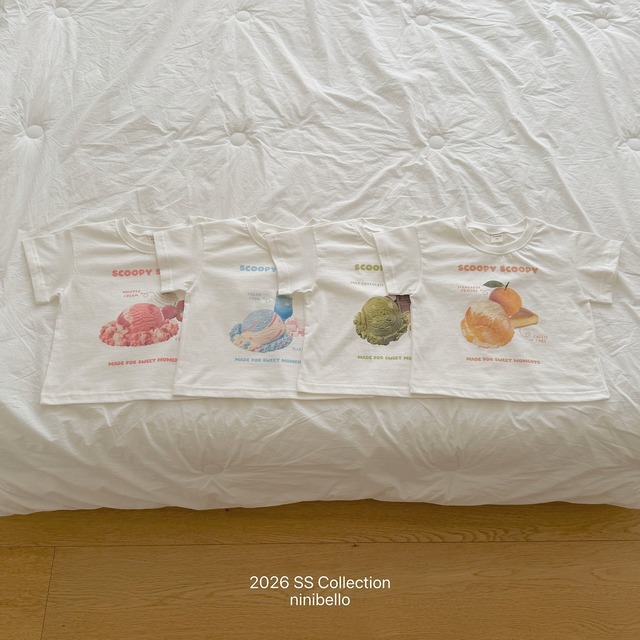 【6/18〆予約】<ninibello> bebe Scoop scoop short sleeve T