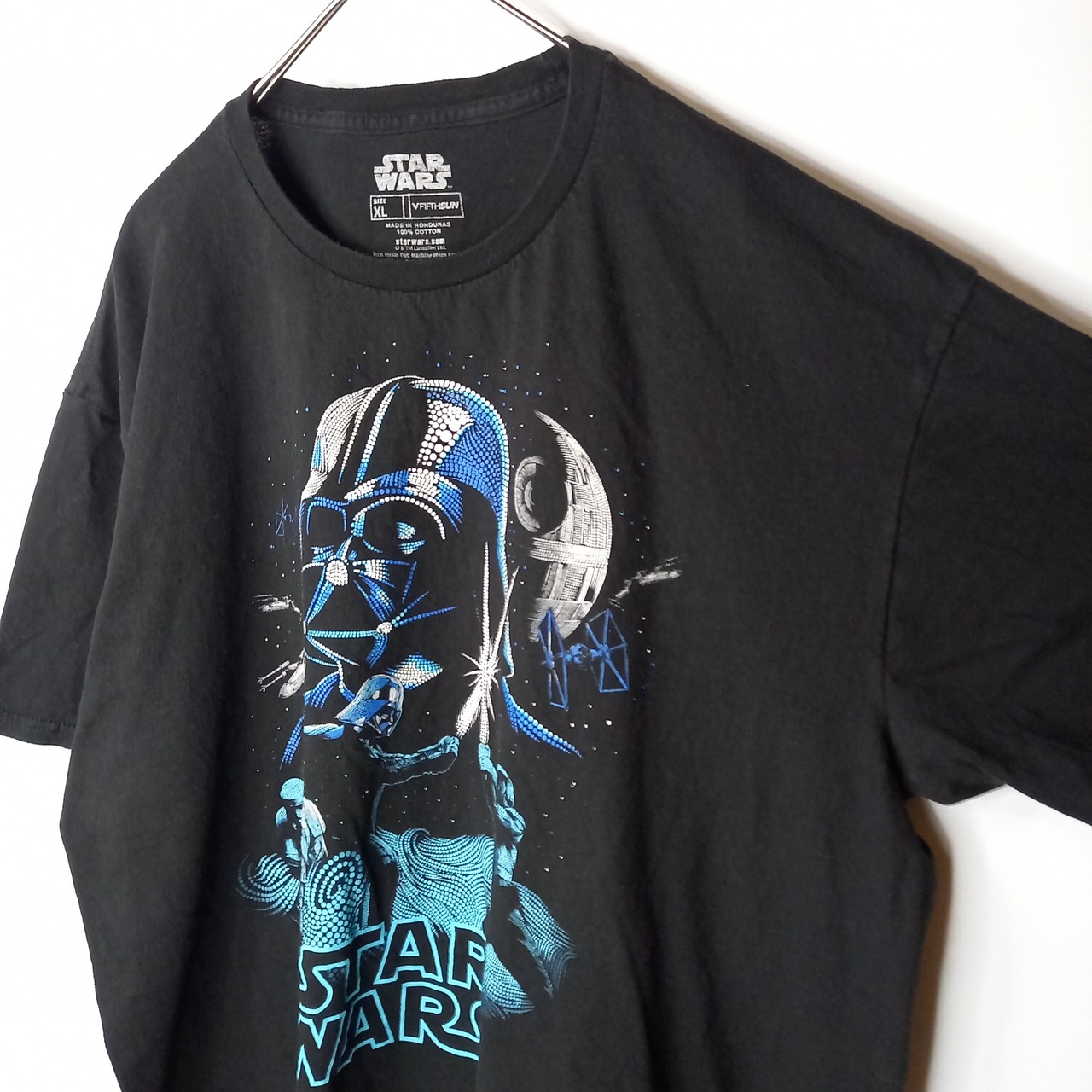 STAR WARS　クルーネック　プリントTシャツ　半袖　ダースベイダー　黒