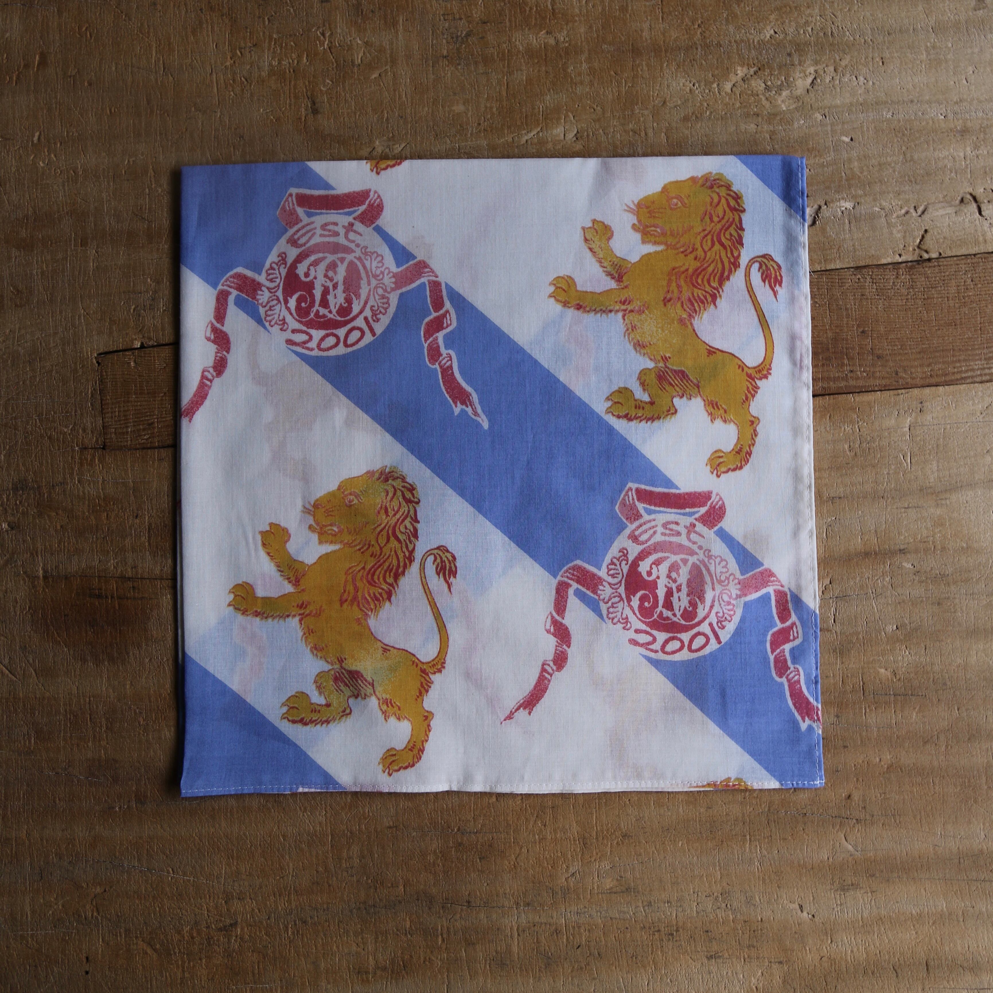 R&D.M.Co-/OLDMAN'S TAILOR #7549 C. L ROYAL LION BANDANA : Natural
