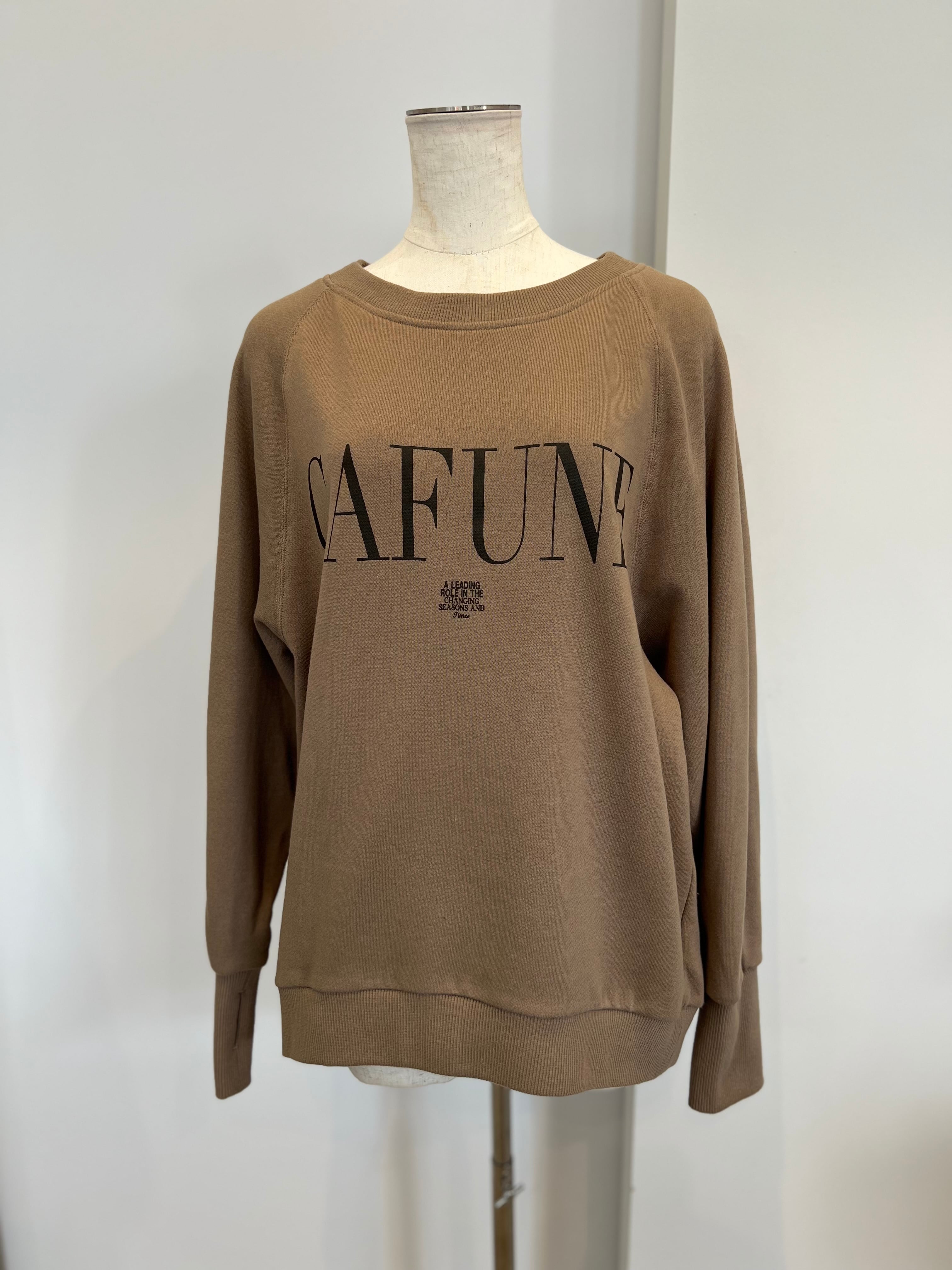 【cafune】バックZIP"CAFUNE"ロゴスウェット 535962