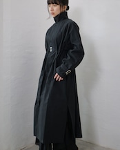 to-te - Hole Tuck Balloon :Matt Black|ホールタック/バルーンシャツコート