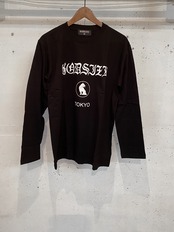 GODSIZE® 'WOLF' LOGO L/S TEE [BLACK]