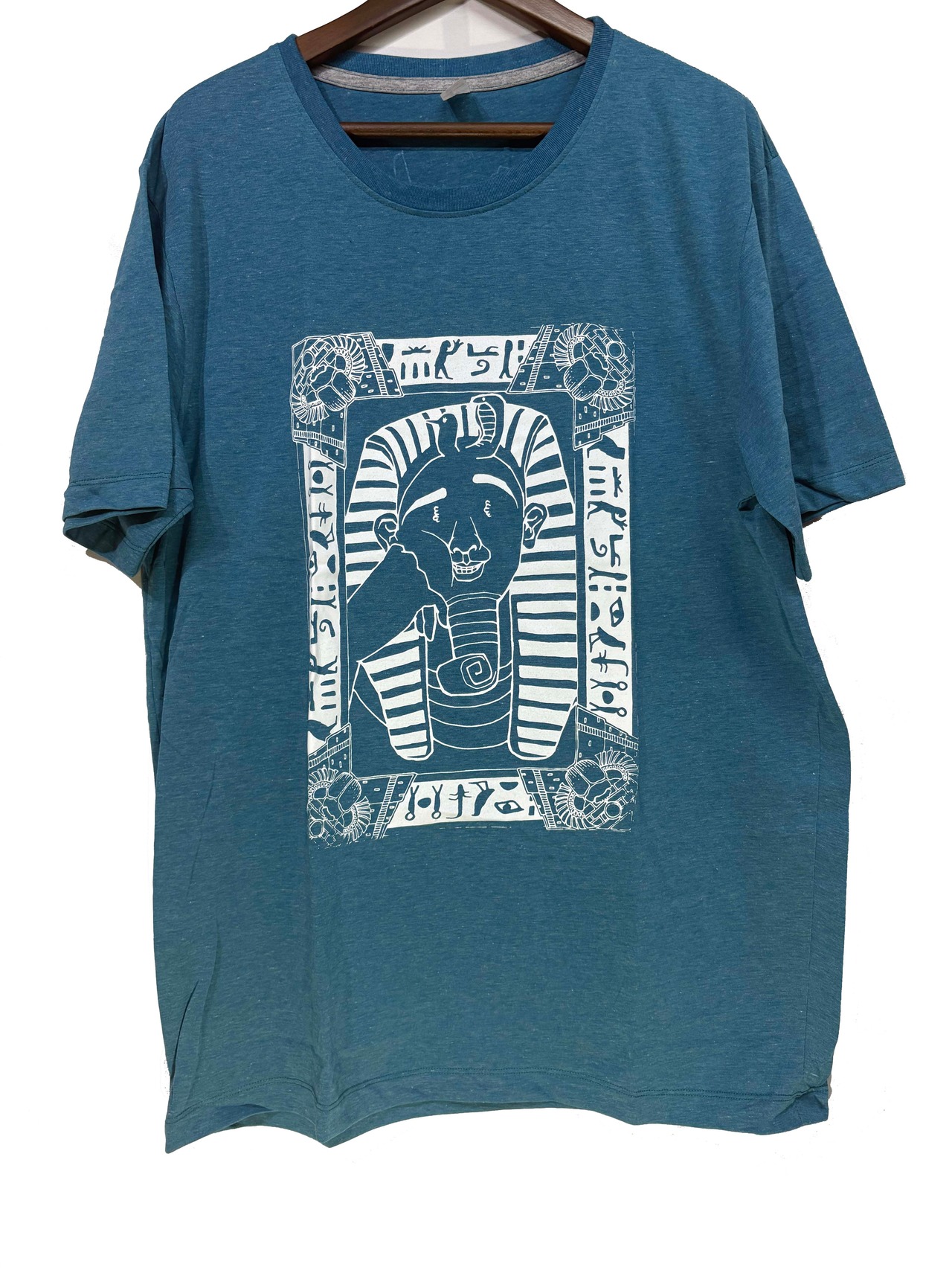 ゆるツタンカーメンＴシャツ/ ブルー