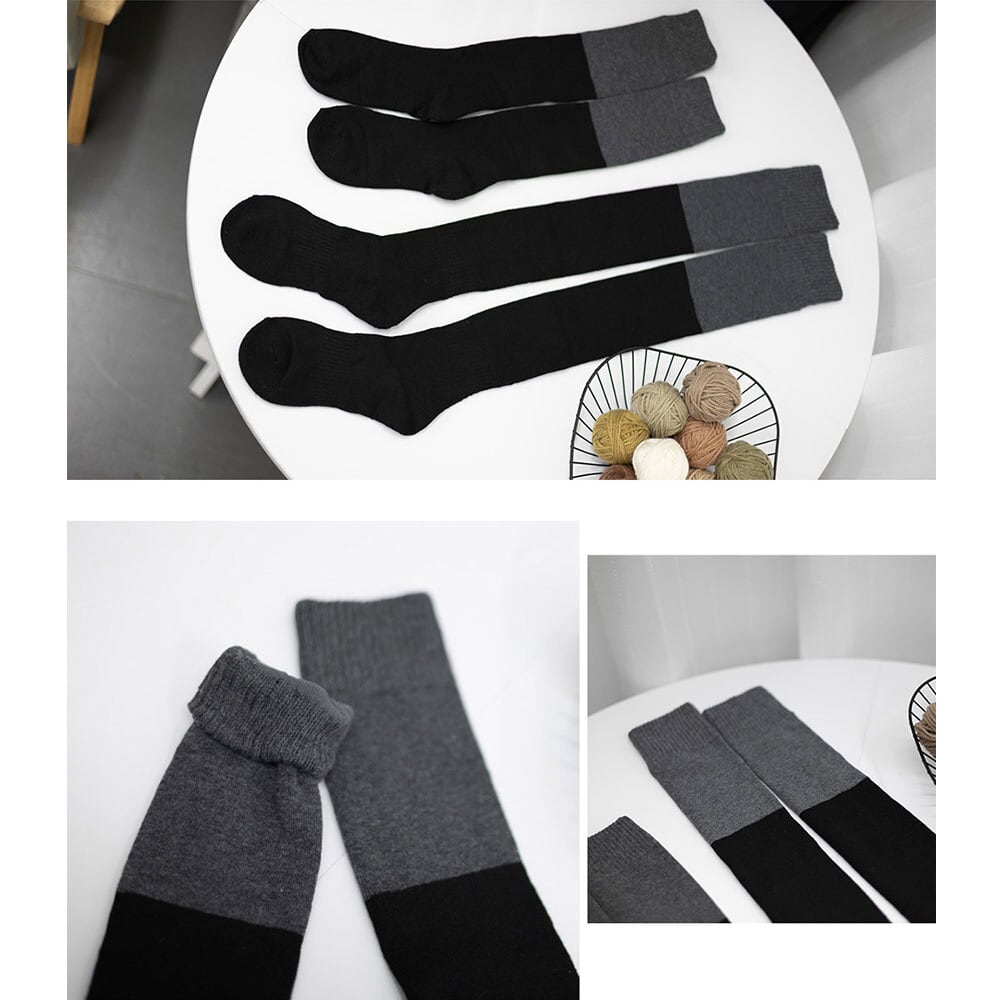 バイカラー ソックス レディース 秋冬 レッグウェア 防寒 韓国 大人 かわいい おしゃれ きれいめ ストレッチ 通勤 通学 ルームソックス 大人可愛い 大人女子