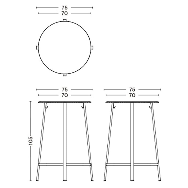 REVOLVER TABLE［ HAY ］ | REAL Style online shop