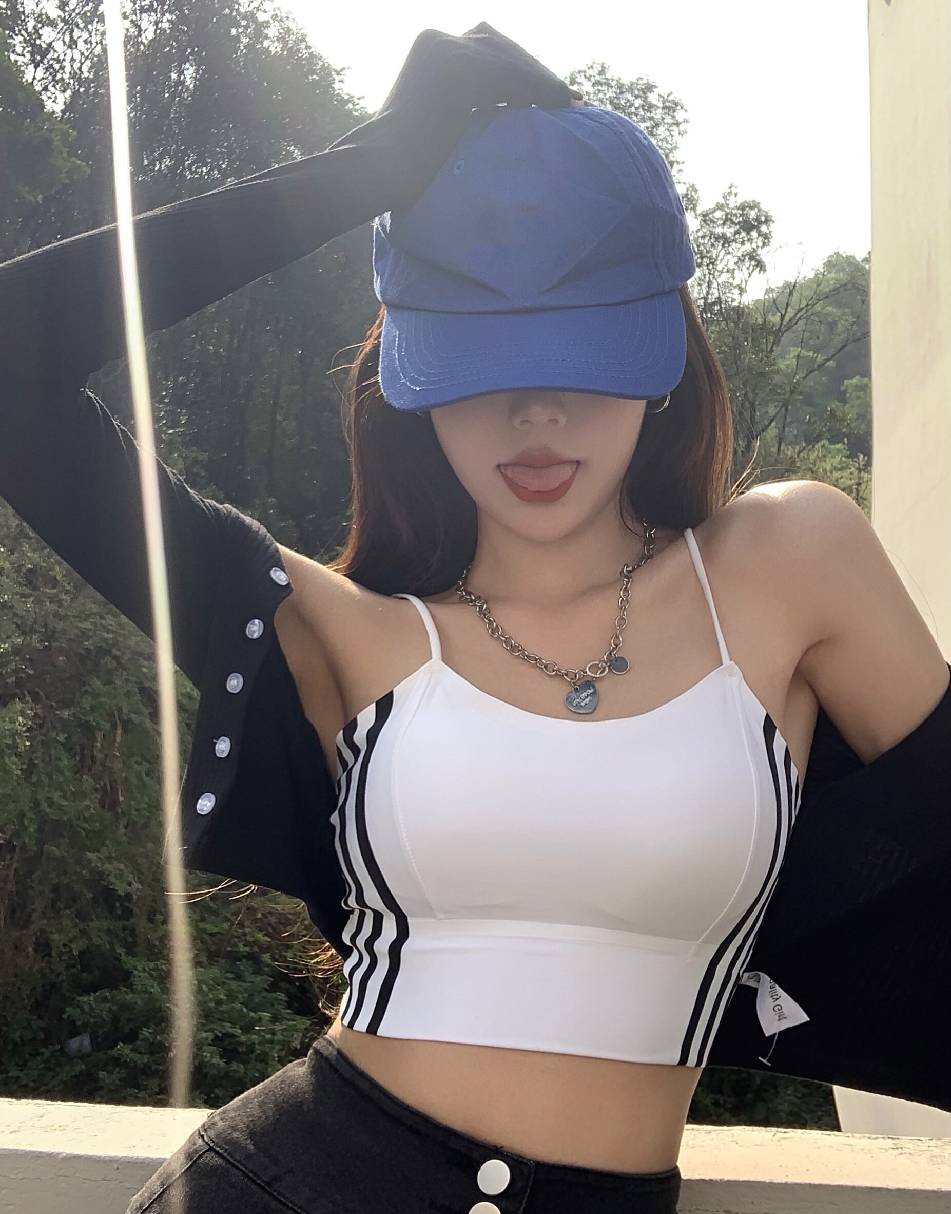 ストライプサマーショートトップス 夏物 シルク ヨーロピアン ブラックストロベリース22663778800