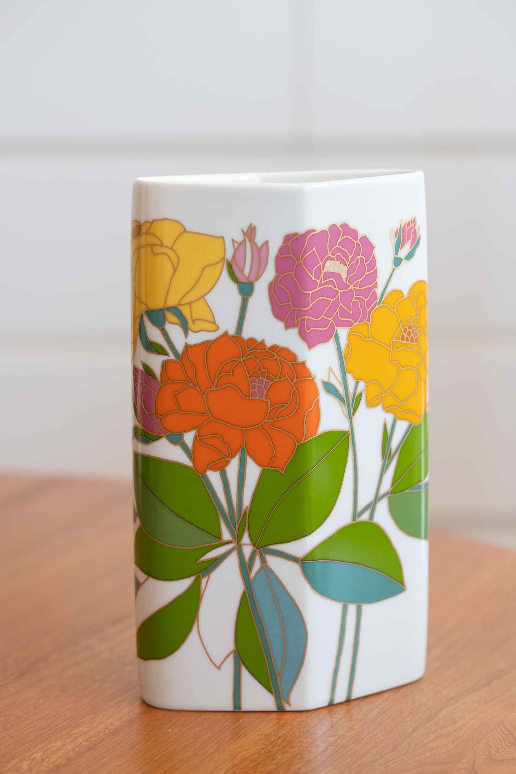 ドイツ ローゼンタール社製 Rosenthal ウルフ バウアー Wolf Bauer デザインの花器 大