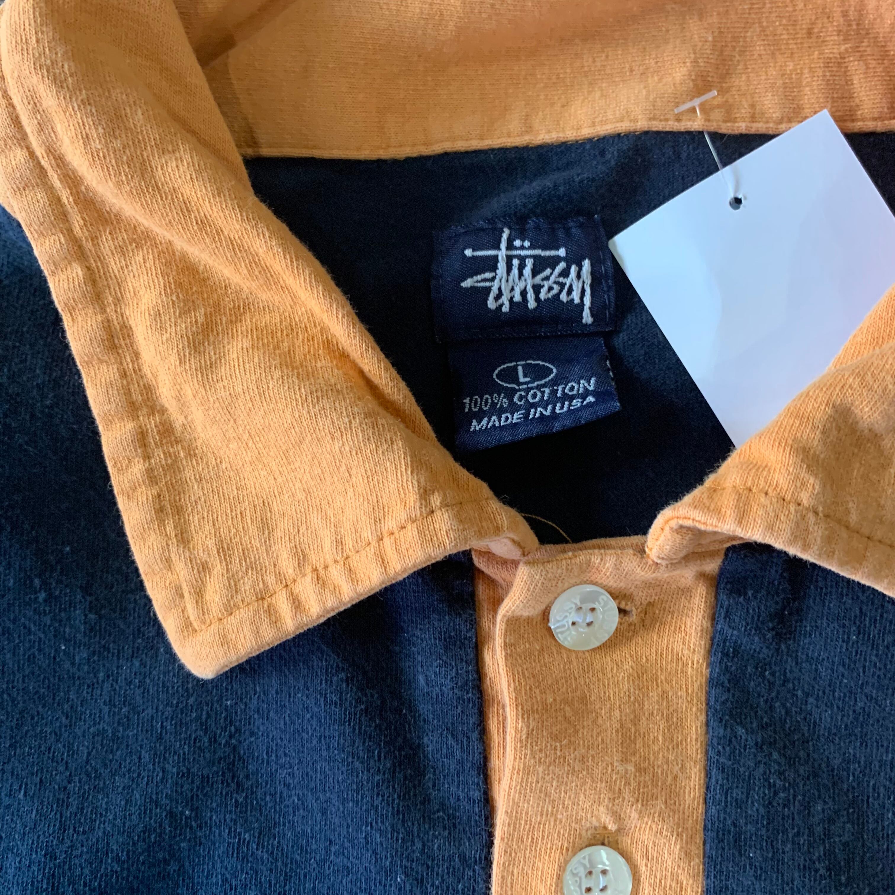 90s old stussy polo shirt | What
