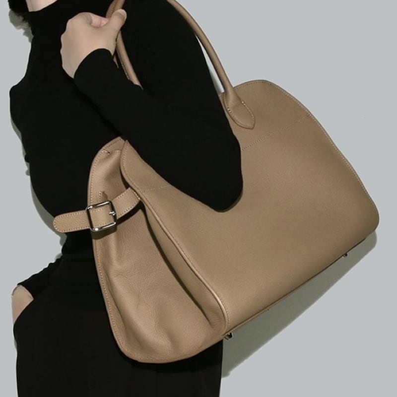 Side belt tote bag 2 colors V1013