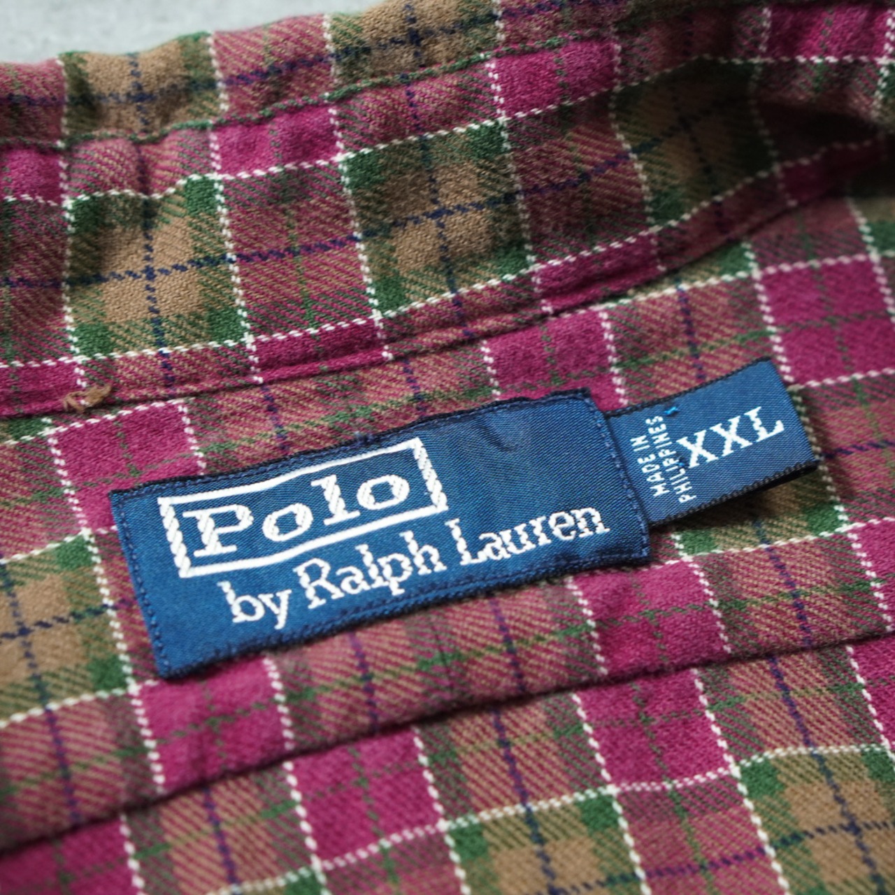 Polo by Ralph Lauren cotton flannel shirt XXL 古着 - 10